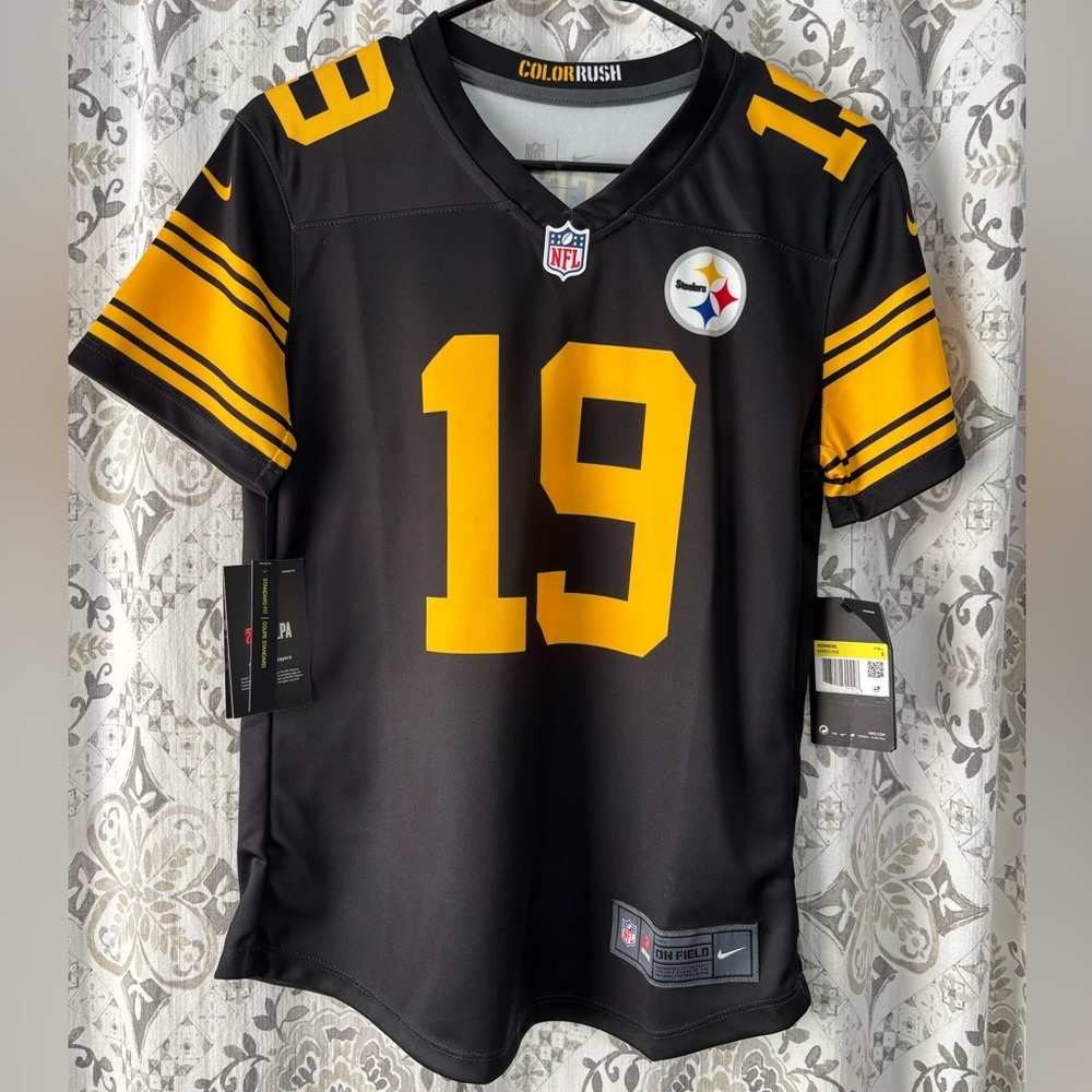 NWT - Pittsburgh Steelers Juju Smith-Schuster Nike On Field Color Rush Jersey